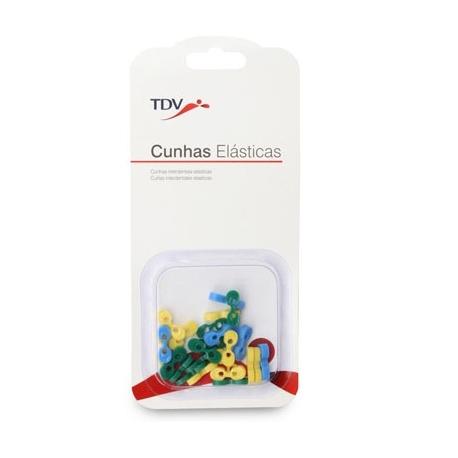 CUÑAS ELASTICAS 75 UNIDADES 3 TAMAÑOS TDV 4801