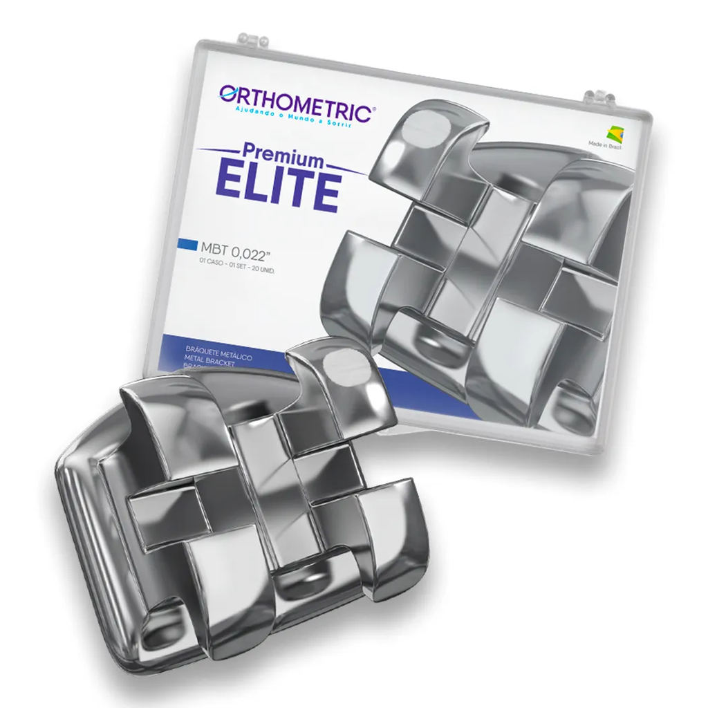 MINI BRACKETS METALICOS PREMIUM ELITE MBT 0.022" ORTHOMETRIC REF. 11.21.2000