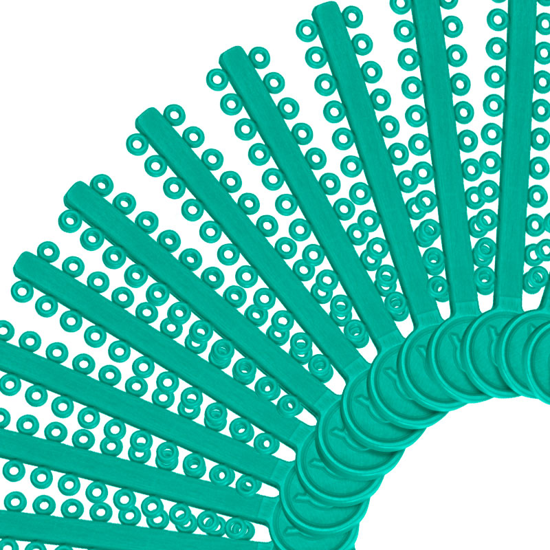LIGADURA MODULAR VERDE MAR PAQUETE DE 1012 UNIDADES ORTHOMETRIC REF. 60.06.1005