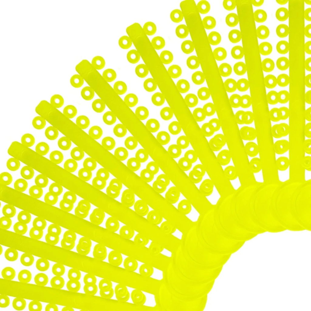 LIGADURA MODULAR AMARILLO CRISTAL PAQUETE DE 1012 UNIDADES ORTHOMETRIC REF. 60.06.1015