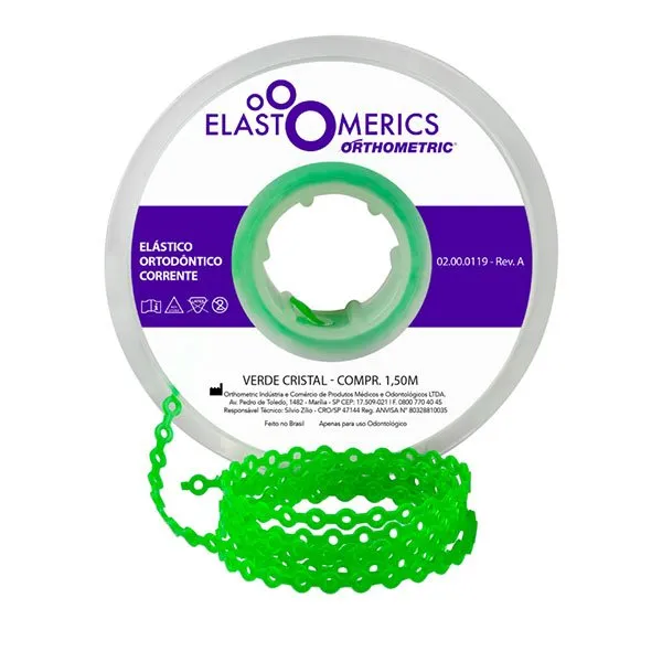 CADENAS 4.5M CORTA VERDE CRISTAL ORTHOMETRIC REF. 60.05.5106