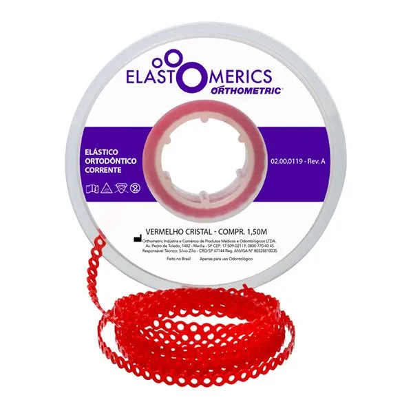 CADENAS 4.5M CORTA ROJO CRISTAL ORTHOMETRIC REF. 60.05.5122