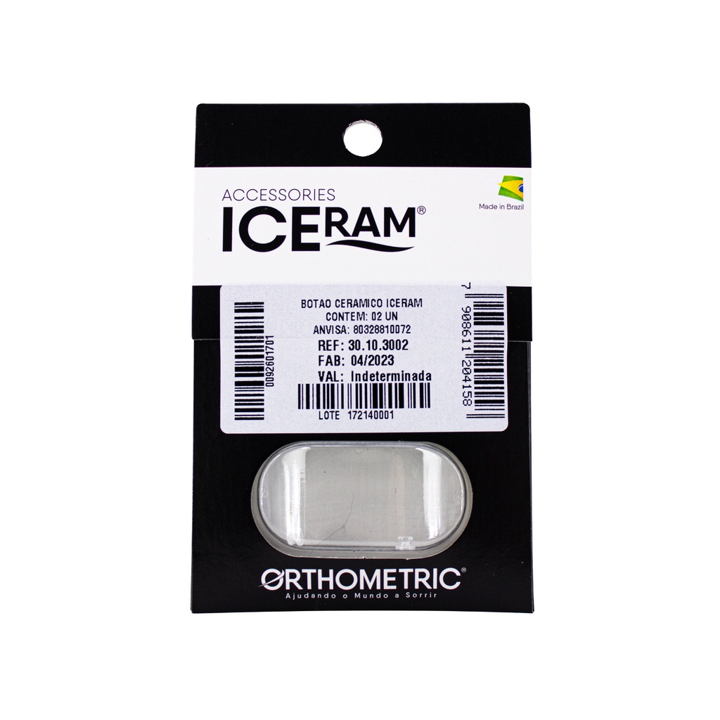 BOTON DE BONDEO DIRECTO CERAMICO 2 UNIDADES ORTHOMETRIC REF. 30.10.3002