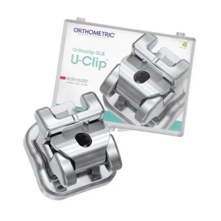 BRACKETS METALICOS DE AUTOLIGADO U-CLIP ROTH 0.022" ORTHOMETRIC REF. 10.45.2300