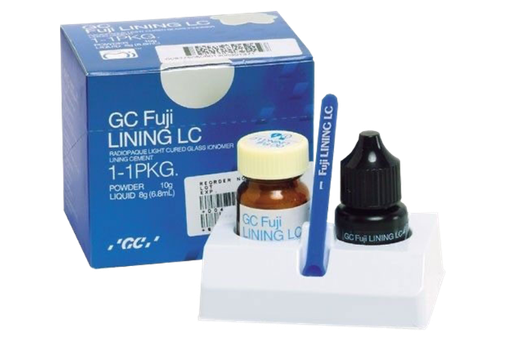 [40497] IONOMERO DE VIDRIO PARA BASE FOTOCURADO FUJI LINING UNIDAD DE 5G POLVO Y 3.4ML LIQUIDO GC REF. 002233