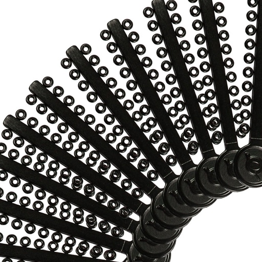 [52523] LIGADURA MODULAR NEGRO PAQUETE DE 1012 UNIDADES ORTHOMETRIC REF. 60.06.1004