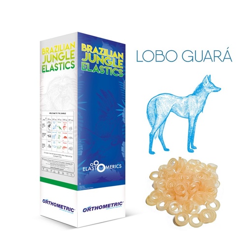 [52548] ELASTICO INTRAORAL 3/16" MEDIO 4.5OZ. LOBO GUARA AZUL PAQUETE DE 5000 UNIDADES ORTHOMETRIC REF. 60.10.2017