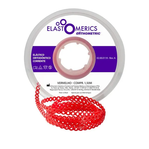 [52559] CADENAS 4.5M CORTA  ROJO ORTHOMETRIC REF. 60.05.5102