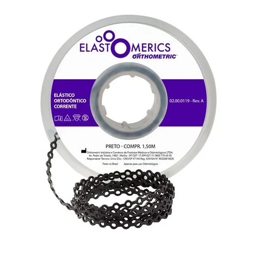 [52561] CADENAS 4.5M CORTA NEGRO ORTHOMETRIC REF. 60.05.5104