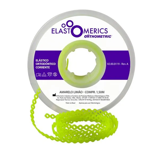 [52573] CADENAS 4.5M CORTA  AMARILLO LIMON ORTHOMETRIC REF. 60.05.5117