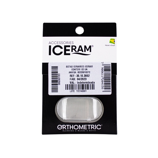 [52584] BOTON DE BONDEO DIRECTO CERAMICO 2 UNIDADES ORTHOMETRIC REF. 30.10.3002