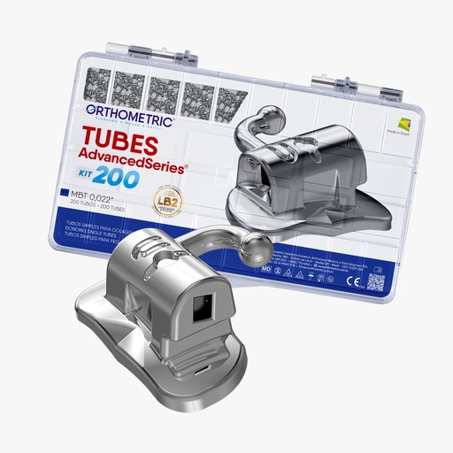[52653] TUBOS BONDEABLES ADVANCED MBT 0.022" PAQUETE DE 200 UNIDADES ORTHOMETRIC REF. 20.12.2146
