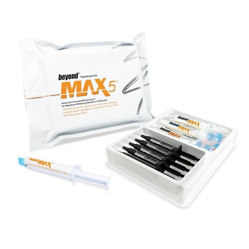 [44500B] BLANQUEAMIENTO MAX5 KIT 5 PACIENTES PEROXIDO DE HIDROGENO 35% REF. BY-MX105